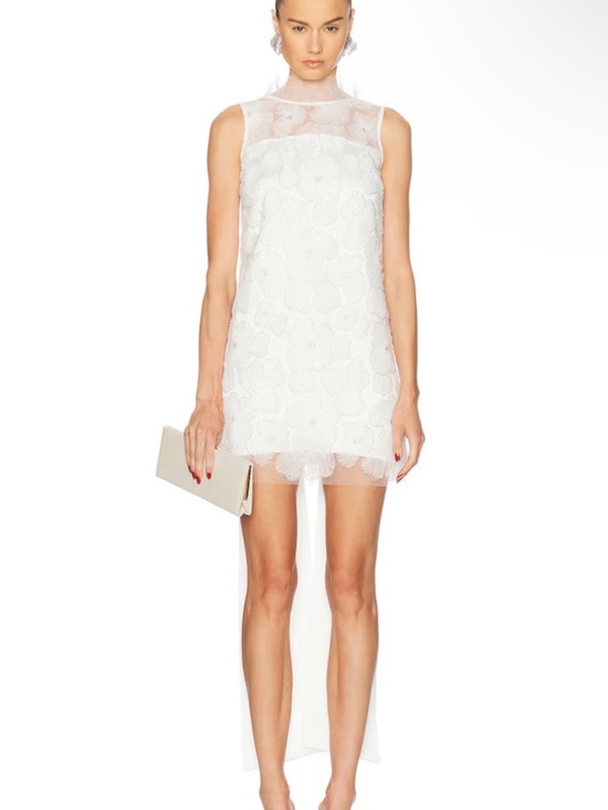 Self-Portrait Dresses & Skirts - Self-Portrait Tulle Satin Bow Mini Dres